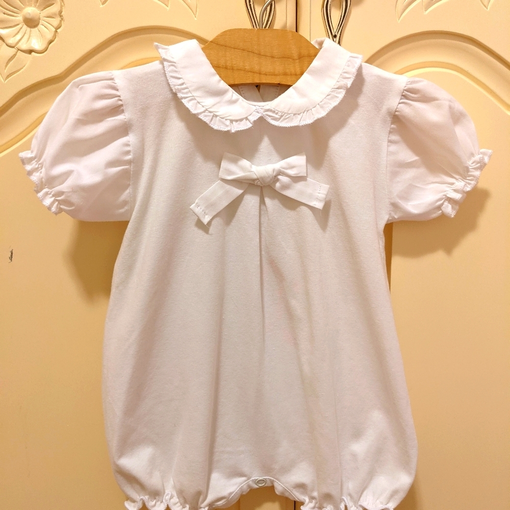 Cocode White Cotton Romper 9 mo
